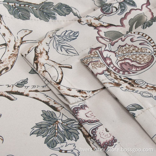 Soft Blackout Valance Curtain Floral Pattern Curtain